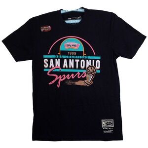 San Antonio Spurs Mitchell & Ness NBA Large Shirt 1999 Champions Black NWT